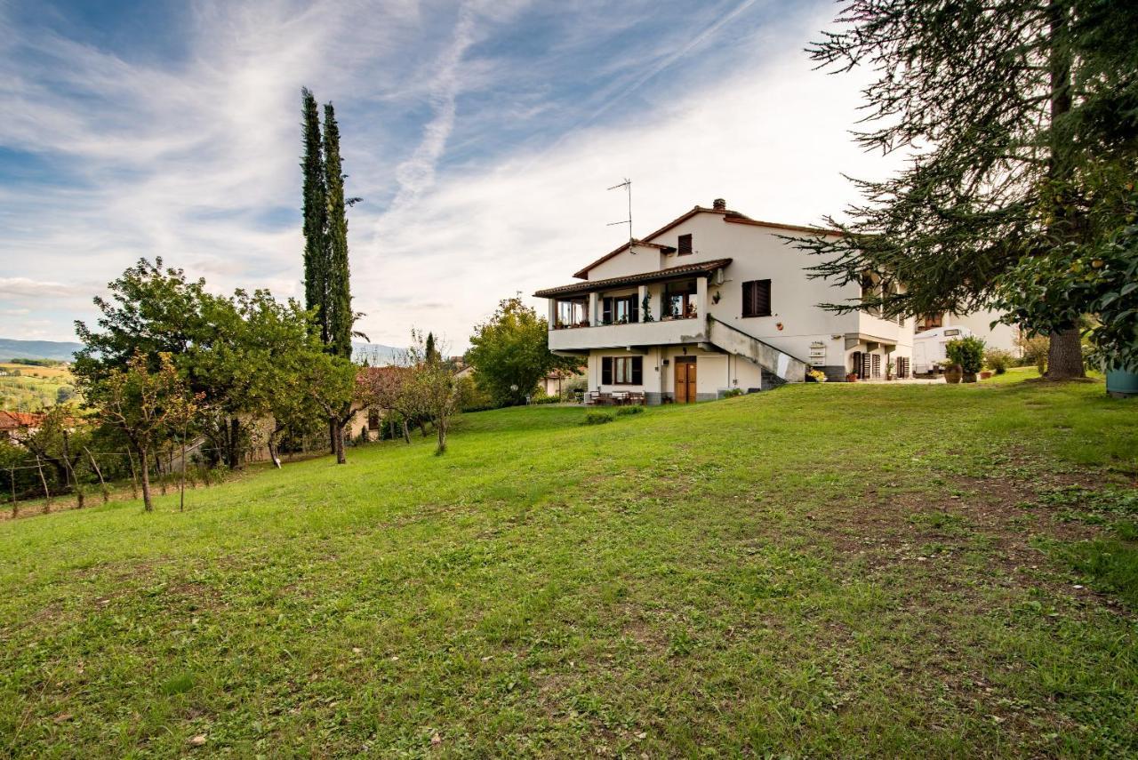 Tramonto Sul Castello Di Poppi Villa Luaran gambar
